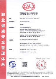 國際標準認證書